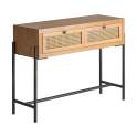 Consola 2 Cajones Rejilla ratan Contemporaneo Serie Azetel