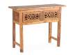 Consola 2 Cajones Tallada Madera Reciclada Oriental Recicle