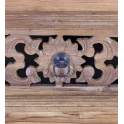 Consola 2 Cajones Tallada Madera Reciclada Oriental Recicle