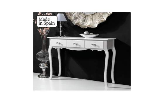 Consola 3 Cajones Blanca 120 Design