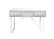 Consola 3 Cajones Tallados Madera Metal Blanco Industrial Aljaro