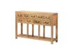 Consola Aparador Rustico 9 Cajones y Estante - Serie Aatmos
