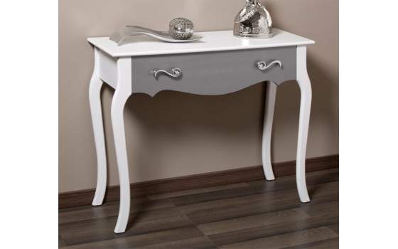 Consola Bicolor blanco Plata Design