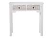 Consola Blanca 2 Cajones Tallados Serie Bralian