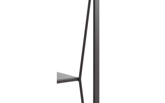 Consola de Forja y Acero con Estante y Tapa Cristal Serie Andion