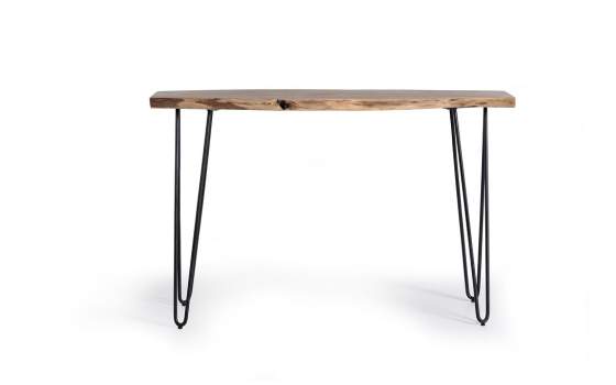 Consola de Recibidor Madera de Acacia Forja Industrial  Desttan