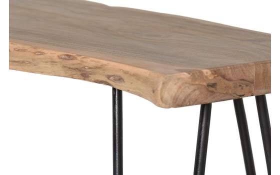 Consola de Recibidor Madera de Acacia Forja Industrial  Desttan