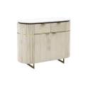 Consola Entrada 2 Puertas 2 Cajones Madera Marmol Sextans
