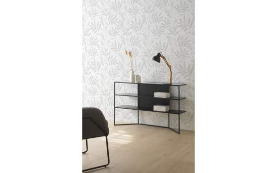 Consola Entrada en Forja con 2 Estantes y Tapa Cristal Andion