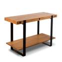 Consola Entrada Estilo Rustico Madera Natural y Forja Datas