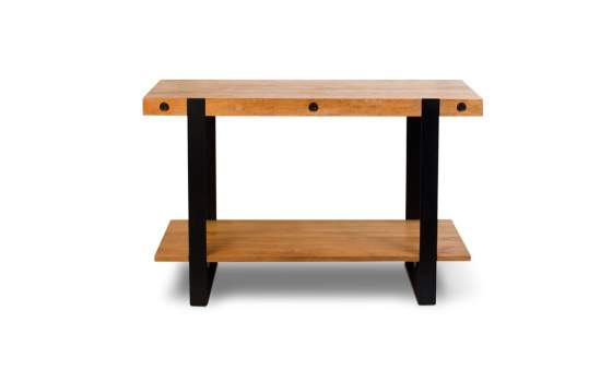 Consola Entrada Estilo Rustico Madera Natural y Forja Datas