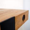 Consola Entrada Estilo Rustico Madera Natural y Forja Datas