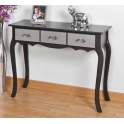Consola Grafito y Plata 3 Cajones Dexis