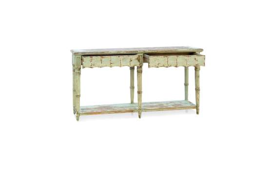 Consola Grande Verde Decape Serie Dausis