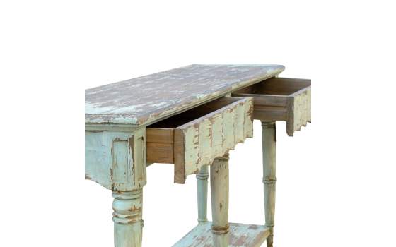 Consola Grande Verde Decape Serie Dausis