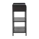 Consola Metalica Industrial 2 Cajones Negro Bronce Adenaren