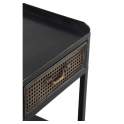 Consola Metalica Industrial 2 Cajones Negro Bronce Adenaren