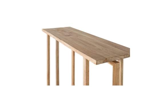 Consola para el recibidor en madera de mindi natural Virelle
