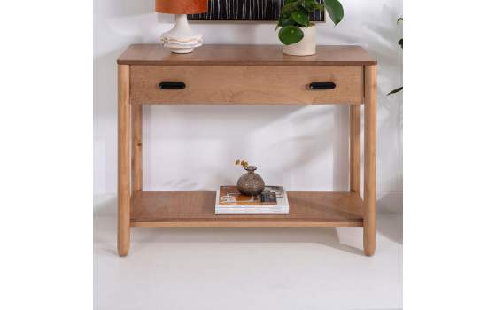 Consola Recibidor 1 Cajon Color Roble Nature Serie Albada