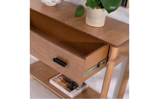 Consola Recibidor 1 Cajon Color Roble Nature Serie Albada