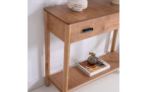 Consola Recibidor 1 Cajon Color Roble Nature Serie Albada