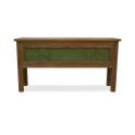 Consola Recibidor 1 Puerta Tallada Verde - Serie Alvinz