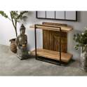 Consola Recibidor 2 Baldas Madera Reciclada Metal Venatici