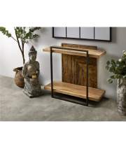 Consola Recibidor 2 Baldas Madera Reciclada Metal Venatici