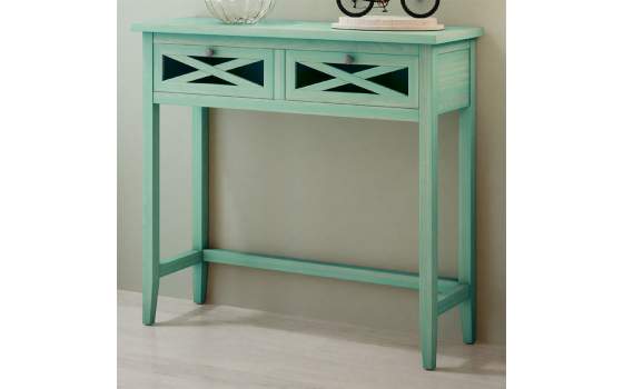 Consola Recibidor 2 Cajones Aspas Provenzal Serie Adismu