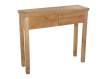 Consola Recibidor 2 Cajones Madera Pino Color Miel Serie Arckel