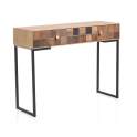 Consola Recibidor 2 Cajones Tablas Recicladas Serie Aerts