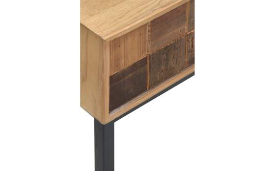 Consola Recibidor 2 Cajones Tablas Recicladas Serie Aerts