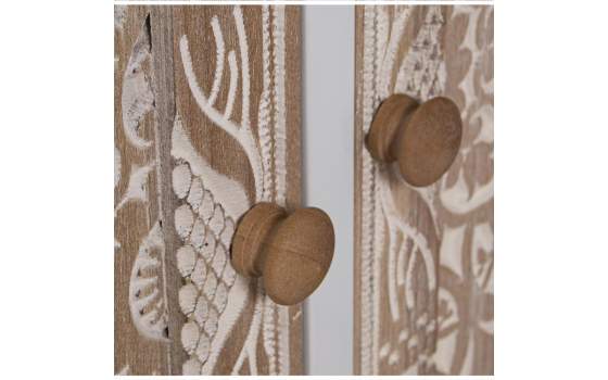 Consola Recibidor 2 Puertas Decoradas Estilo Oriental Akain
