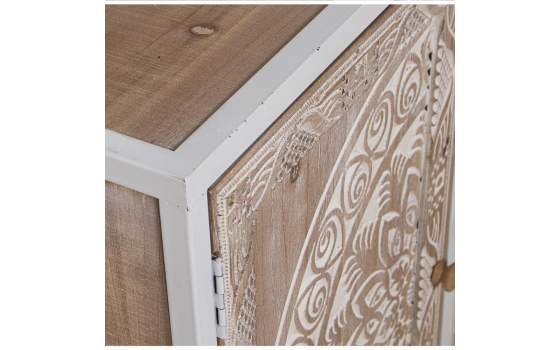 Consola Recibidor 2 Puertas Decoradas Estilo Oriental Akain