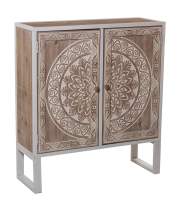 Consola Recibidor 2 Puertas Decoradas Estilo Oriental Akain