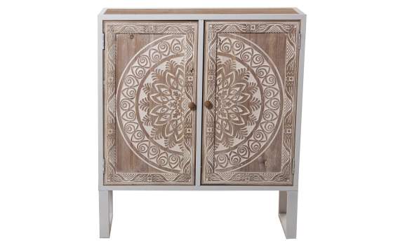 Consola Recibidor 2 Puertas Decoradas Estilo Oriental Akain