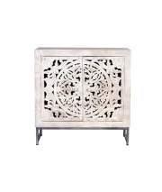 Consola Recibidor 2 Puertas Talladas Oriental Mandala Mykonos