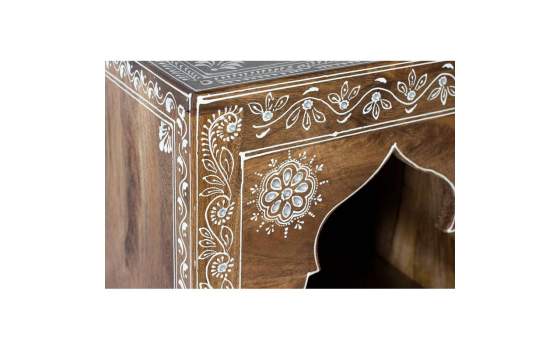 Consola Recibidor 3 Cajones Puerta Diseño Oriental Deriast