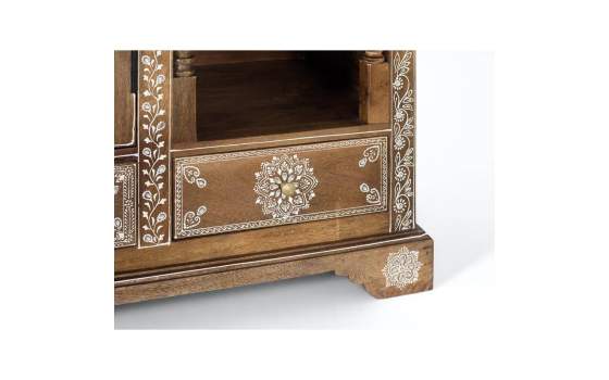 Consola Recibidor 3 Cajones Puerta Diseño Oriental Deriast