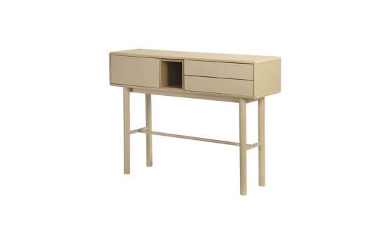 Consola Recibidor 3 Cajones y Hueco Estante Beige Serie Mollaris