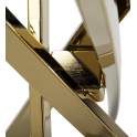 Consola Recibidor Acero Inoxidable Oro y Cristal Serie Aberlin