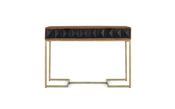 Consola Recibidor Actual 2 Cajones en Negro Serie Angiot