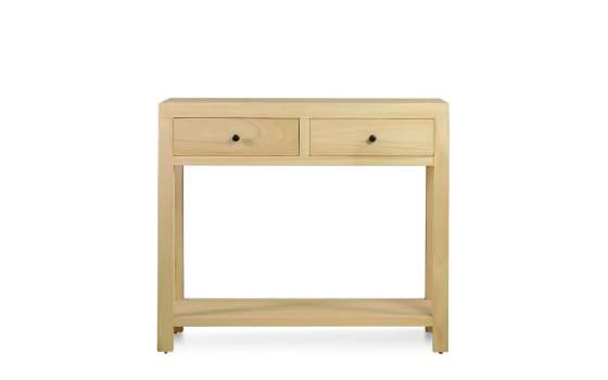 Consola Recibidor Actual 2 Cajones Madera Mindi Anatis Consola Recibidor Actual 2 Cajones Madera Mindi Anatis