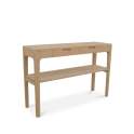 Consola Recibidor Actual 2 Cajones Teca - Serie Ardey