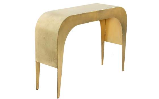 Consola Recibidor Actual Metalica Color Oro Serie Agosg