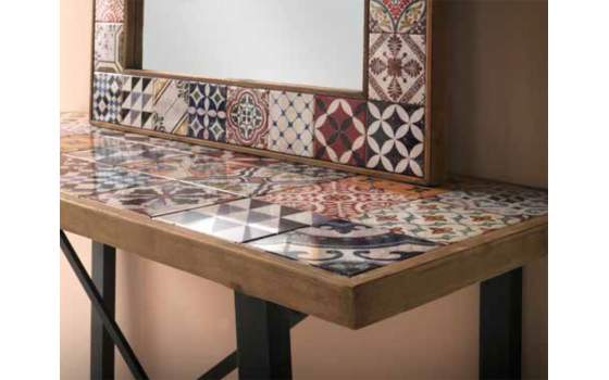 Consola Recibidor Baldosas Hidraulicas de Colores Serie Aendardo