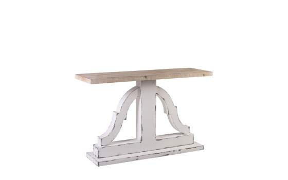Consola Recibidor Bicolor de 122 Blanca Nogal Talton