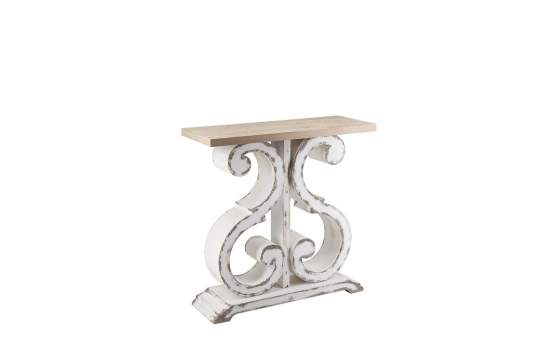 Consola Recibidor Bicolor de 80 Blanca Decape Nogal Talton