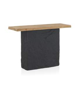 Consola Recibidor Bicolor Tablero Madera y Resinas Almano