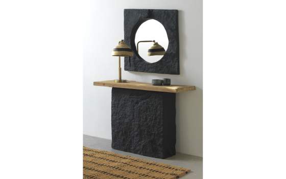 Consola Recibidor Bicolor Tablero Madera y Resinas Almano